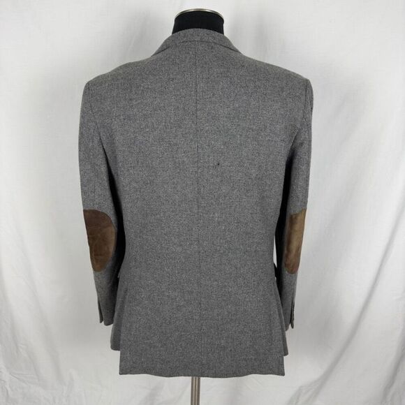 J. Crew Ludlow 100% Wool Elbow Patch Gray Blazer - Men’s 42R - Picture 3 of 10